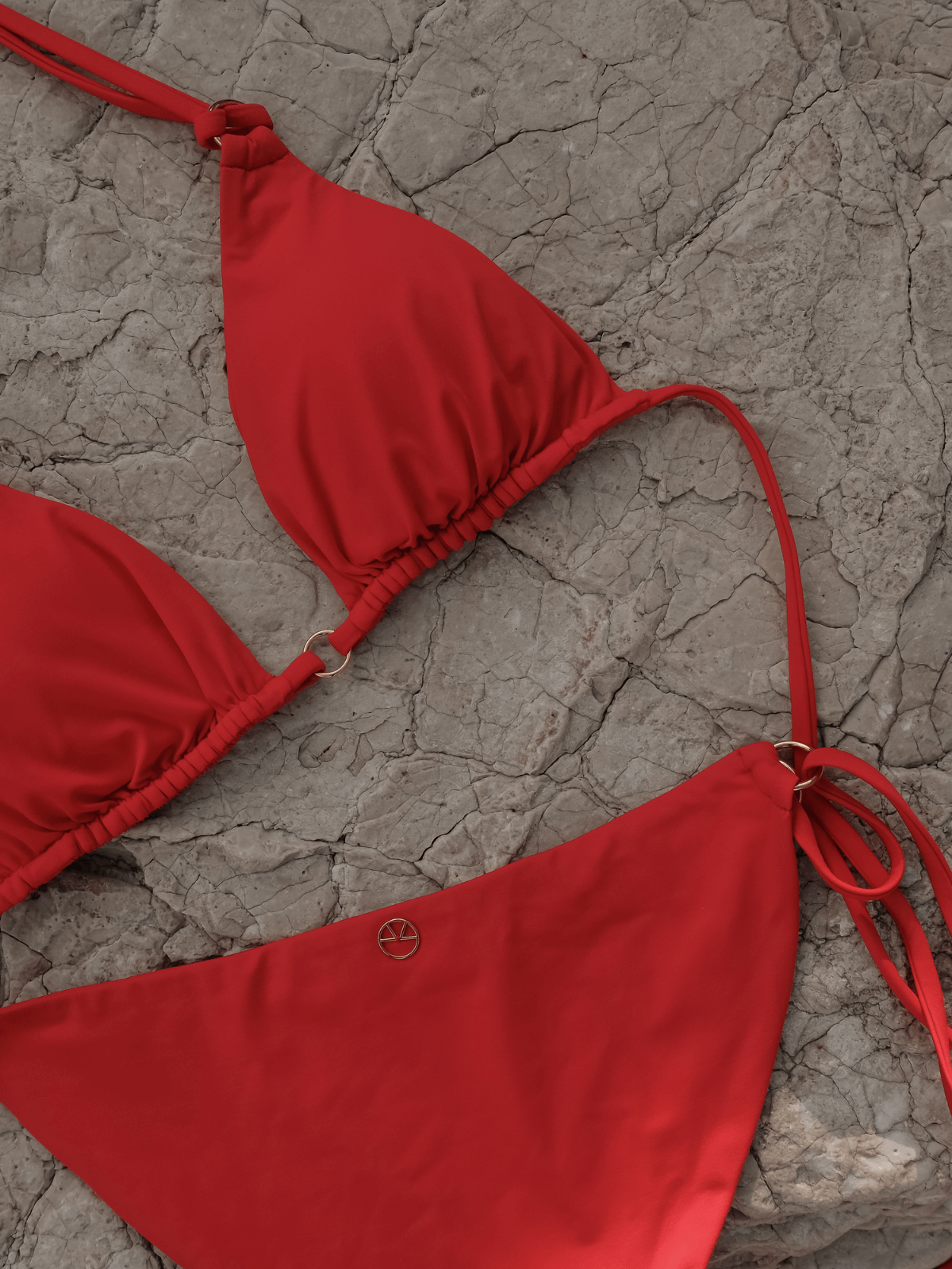 Paola Triangle Bikini Top - Red - Capri Swimwear