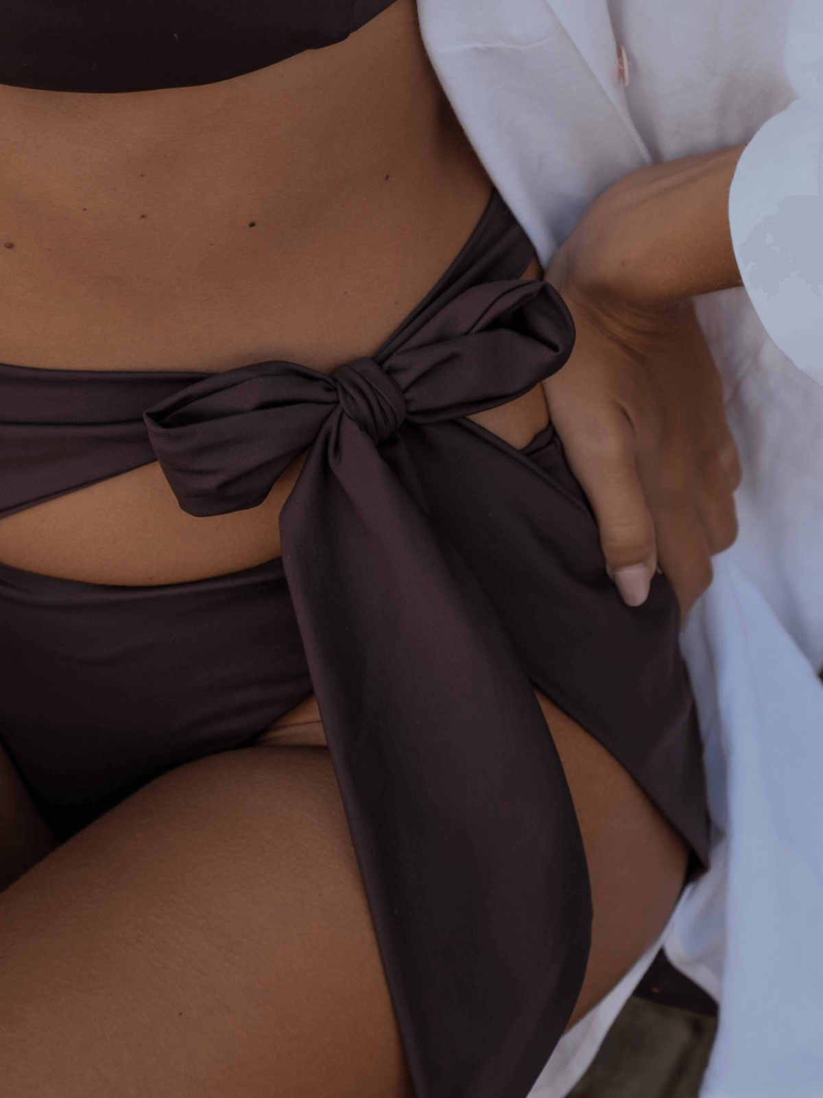 Arabella Bikini Bottoms - Brown - Capri Swimwear